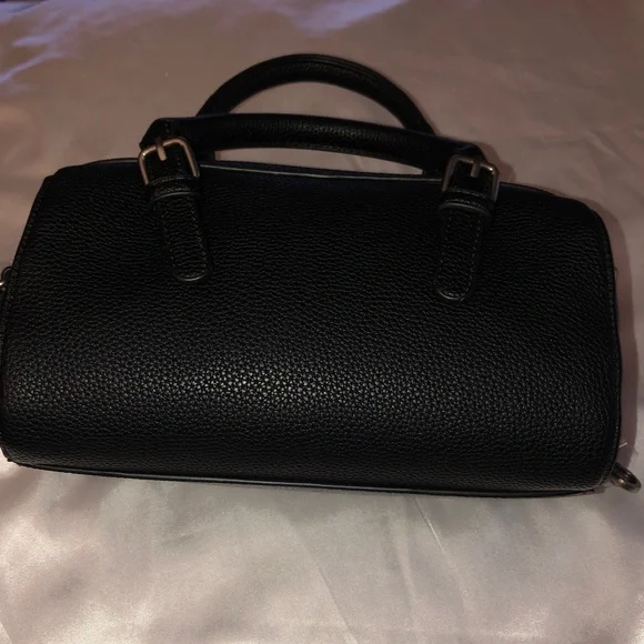 Montana West Black Faux Leather Embroidered Sugar Skull Satchel Crossbody NWT - Picture 8 of 16